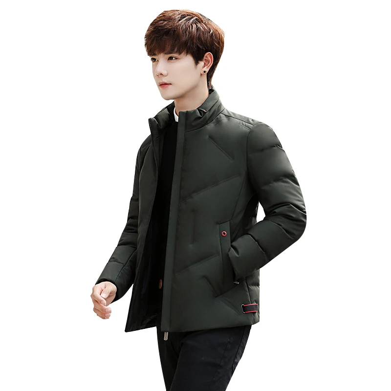 

Зимняя мужская куртка на белом утином пуху, мужская приталенная модная пуховая куртка