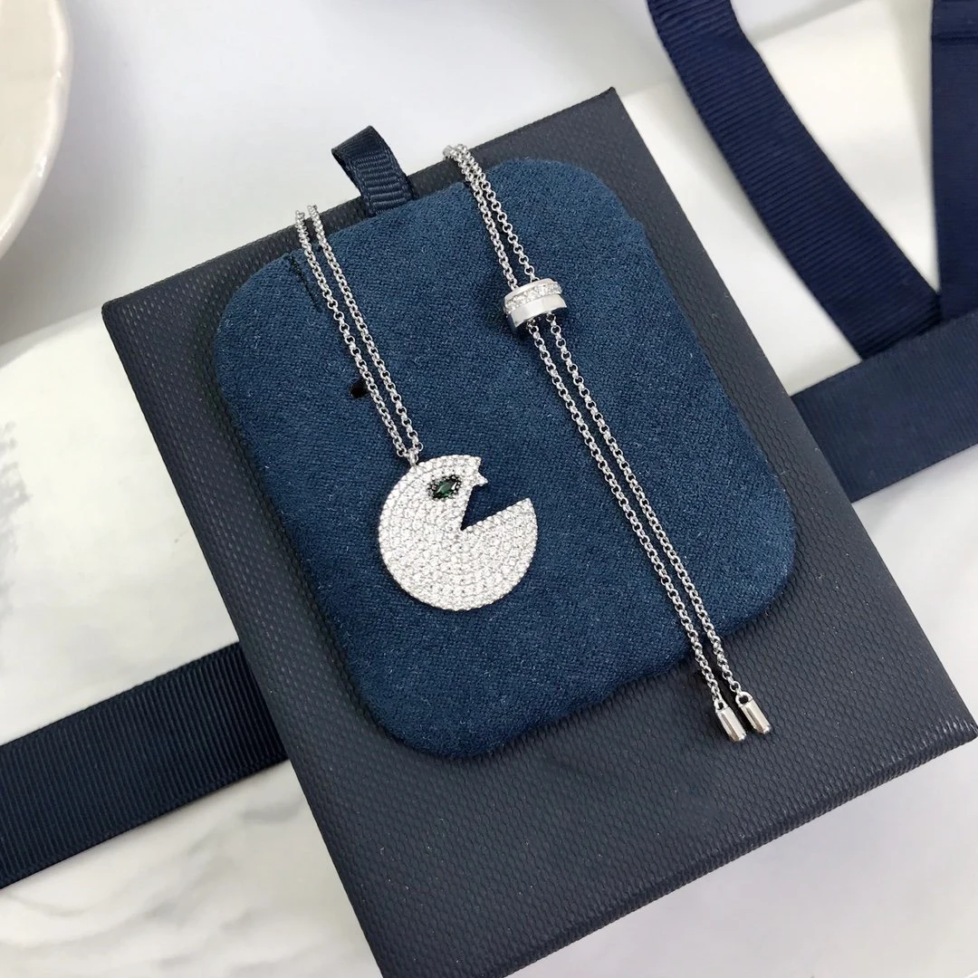 Fashion Charm Sterling Silver Original 1:1 Copy Adjustable Pacman Necklace Women Jewelry Gift With Logo | Украшения и аксессуары
