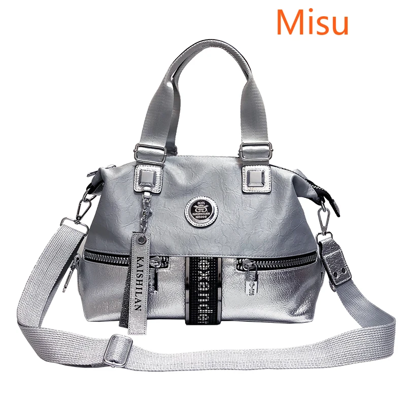 

Large Capacity Bag Women 2021 New Fashion Trend Handbag Diagonal Bag Silver Simple Casual Single Shoulder Handbag Bolsa Feminina