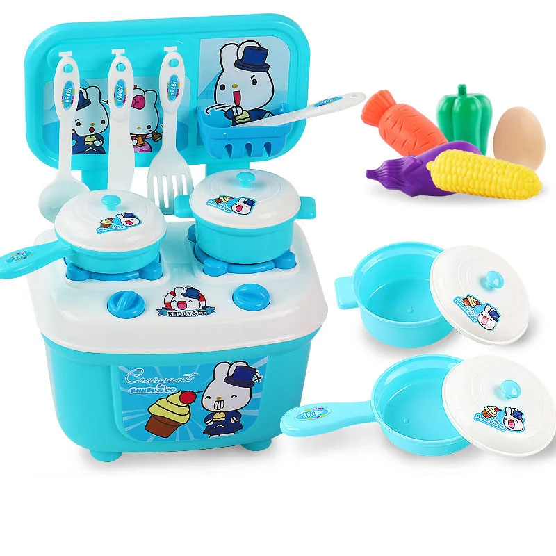 

16pcs/set Baby DIY Pretend Play Kitchen Cooking Toy Set Utensils Cookware Toy Food Educational Game Toys for Children Girls