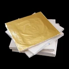 100 шт. 14x14 см, искусственный золотой лист, листы для золочения медный лист, цветные листы #2,5, Золотые листы для украшения стен
