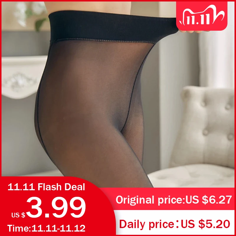 

CHRLEISURE Thick Velvet Leggings Women High Waist Through The Meat Warm Casual Pants Women Slim Winter Elasticity