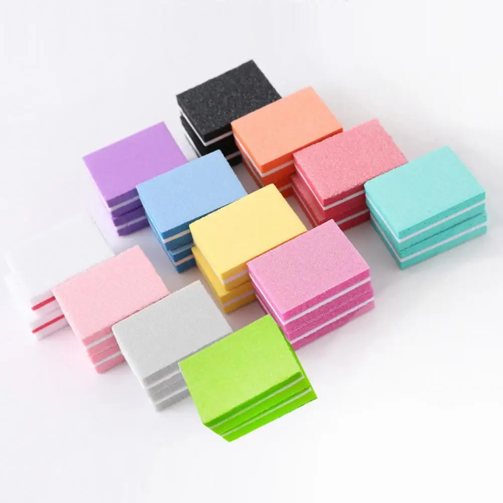 

Hot Sales!!! 50Pcs / Bag Nail File Mini Multi-function Sponge Manicure Tools Buffer Blocks for Nail