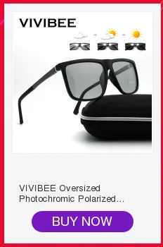 VIVIBEE вождения TR90 для мужчин передовые фотохромные линзы солнцезащитные очки изменение цвета поляризованные квадратные женские переходные очки