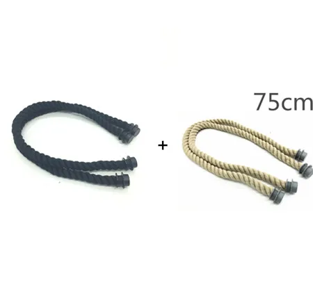 

2 pair bag handles hemp rope for Obag Handbag