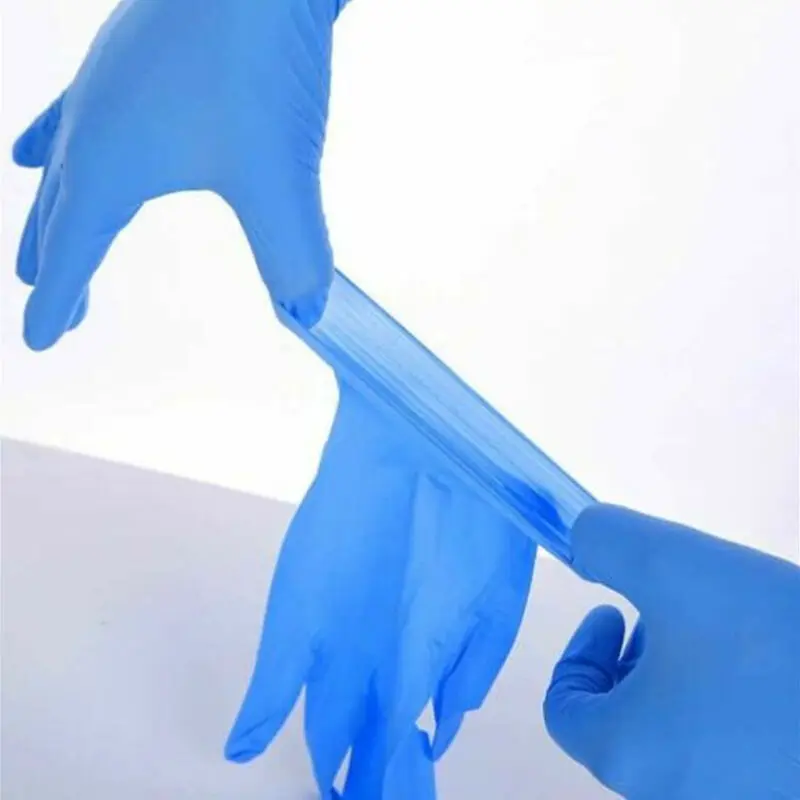 

100pcs Disposable Gloves Hygiene Inspection Disposable Gloves NBR Rubber Cleaning Glove Household Cleaning Supplies