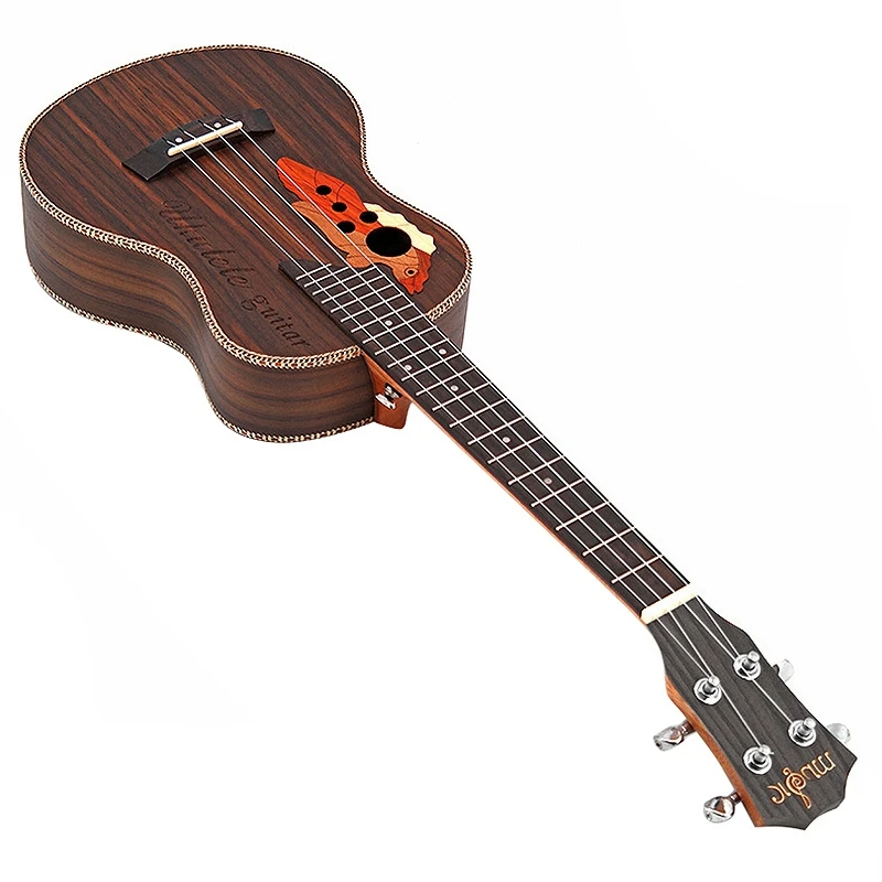 26 Inch Tenor Ukulele Grape Sound Hole Hawaiian Guitar 4 Strings Rosewood Ukelele Set with Bag | Спорт и развлечения