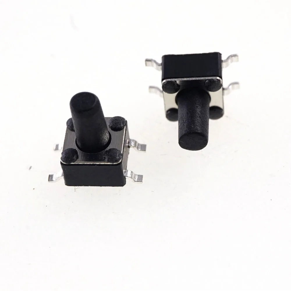 1000pcs/Tape &amp Reel 4.5x4.5 mm Tactile Switch SPST-NO Top Actuated Surface Mount Height 3.8 4.3 4.8 5 250gf SMT Reflow Solder |