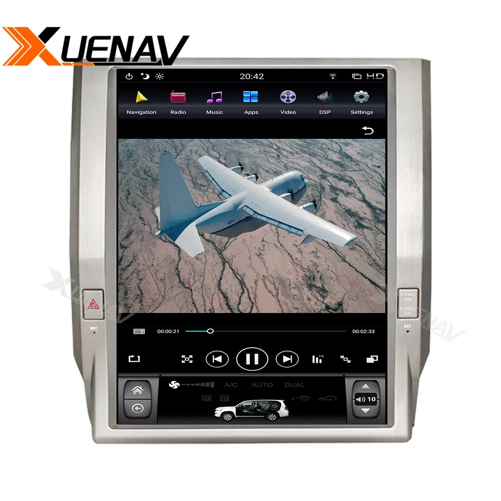 

XUENAV Vertical Screen Multimedia Player Android System 12.1 Inch Car GPS Navigation for-TOYOTA Tundra 2012-2018 Dvd Player
