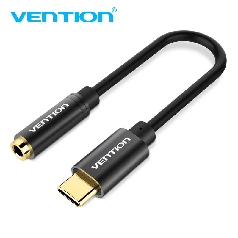Vention Type-C to 3.5mm Jack Converter Earphone Audio Adapter Cable Type USB C 3.5 mm Headphone for Xiaomi 6 Letv 2 pro2 max | Электроника