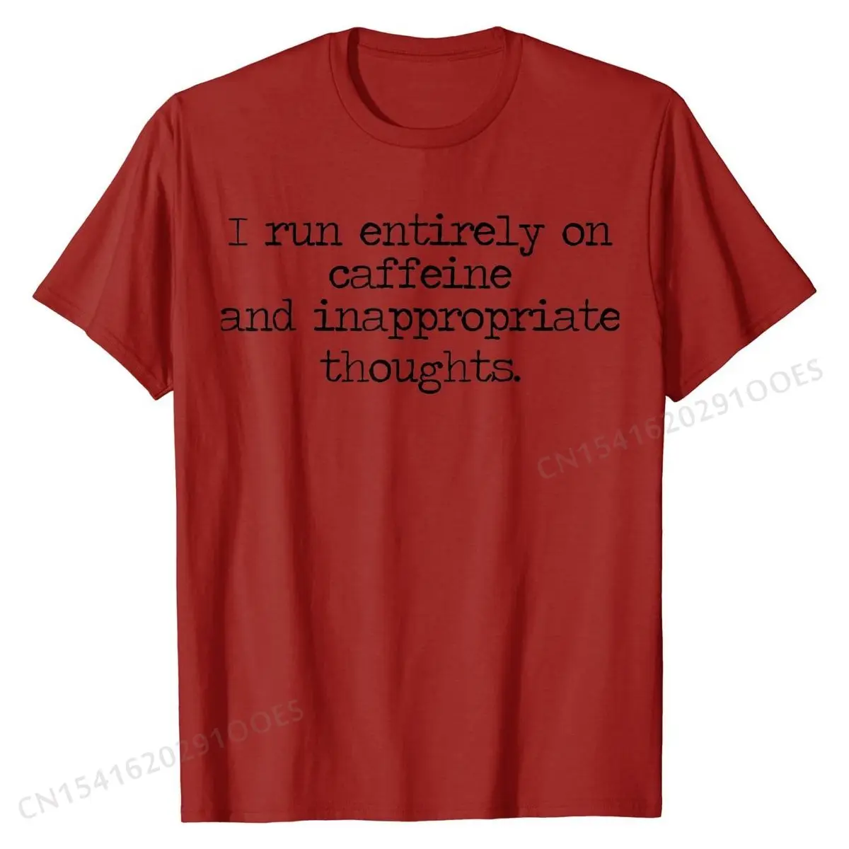 

I Run On Caffeine and Inappropriate Thoughts Funny T Shirt Men On Sale Casual T Shirt Cotton T Shirts Normal