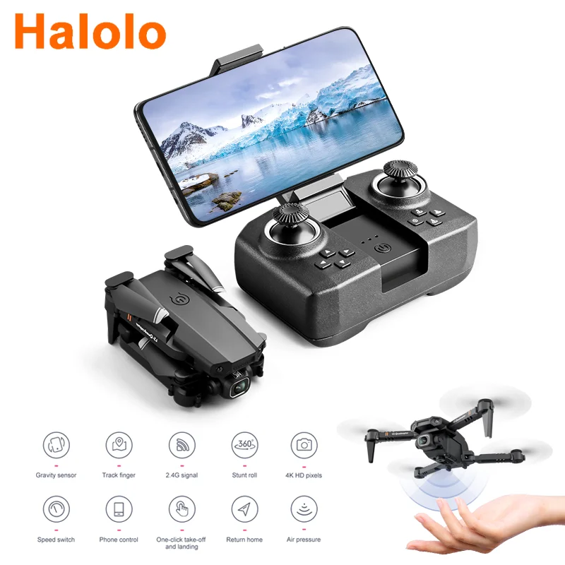 

Дрон XT6, 2 камеры, 4K, 2020 P HD, Wi-Fi, FPV, функция удержания высоты, складной, Gps