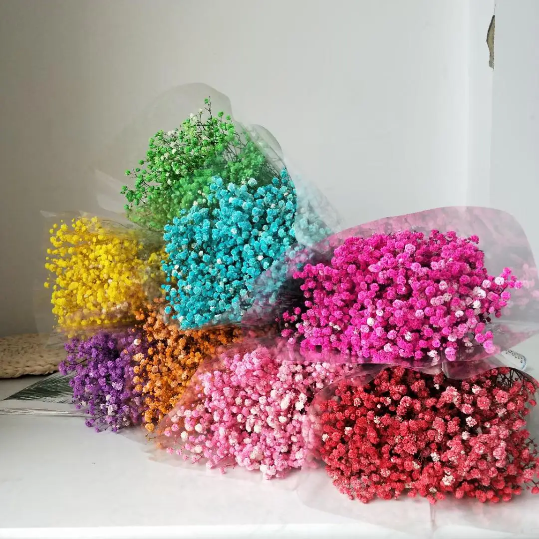 

Gypsophila Dried Flowers Home Party Decor Romantic Chic Wedding DIY Garland Wrist Flower Accessories Artificial Plant Decoration