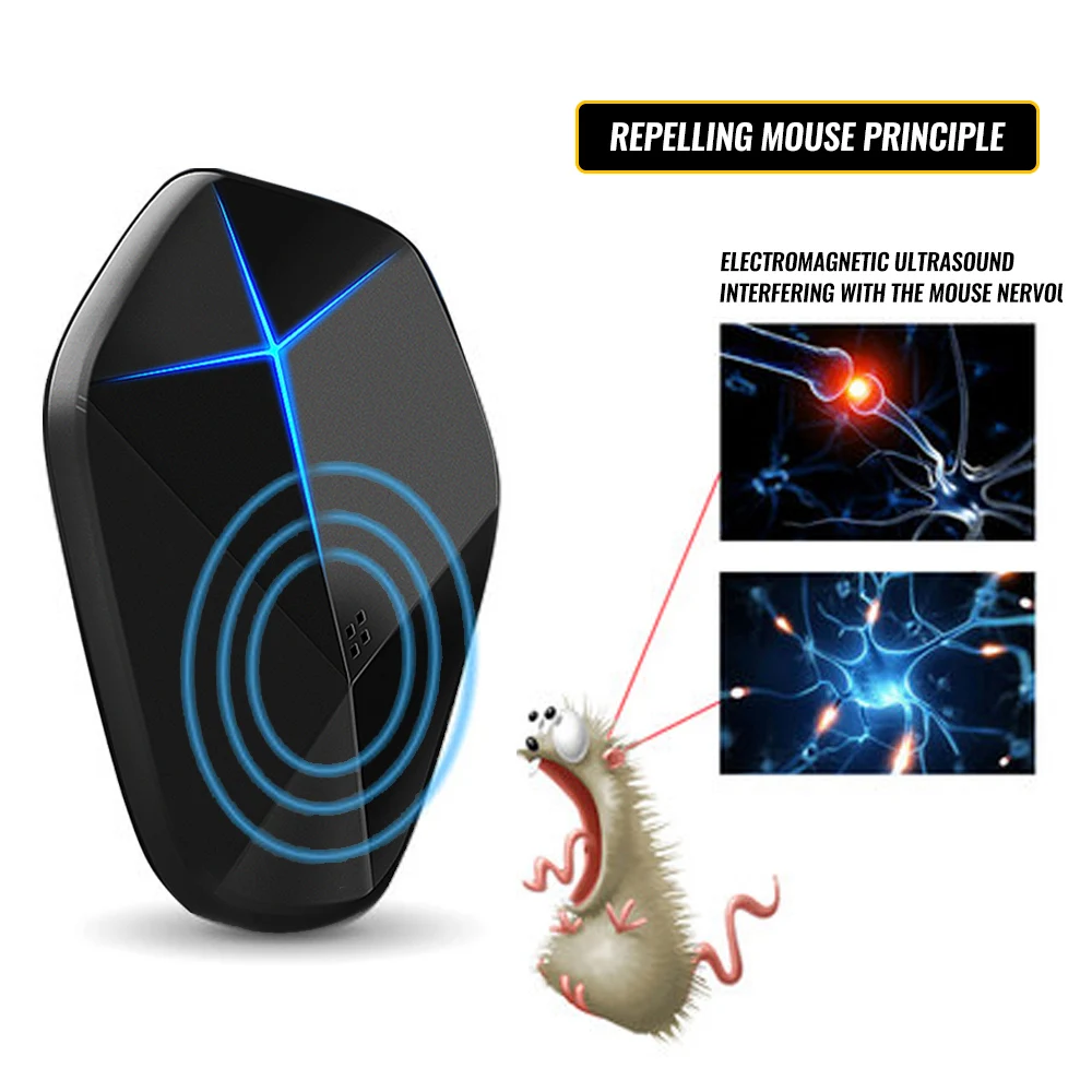 220 В отпугиватель мышей Электронный ультразвуковой электронный крысиный мышонок