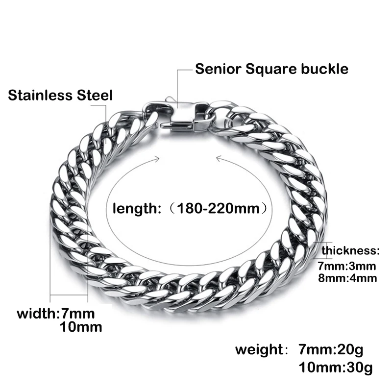 Будды Эстер браслеты серебряного цвета из нержавеющей стали КУБИНСКИЙ звено