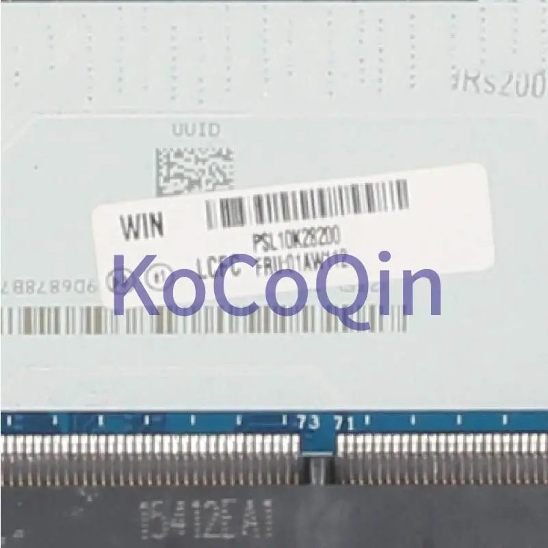 KoCoQin материнская плата для ноутбука LENOVO Thinkpad E560 I7-6500U NM-A561 01AW112 SR2EZ 216-0868000 DDR3 |