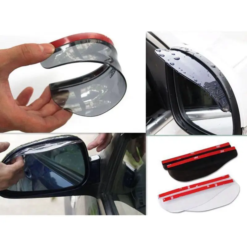 Автомобильное зеркало заднего вида 2 шт. солнцезащитный козырек с дождевиком