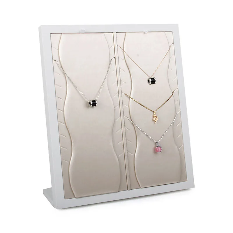 

Jewelry Display Stand, High-End Pu Necklace Earring Plate, Shoot Props