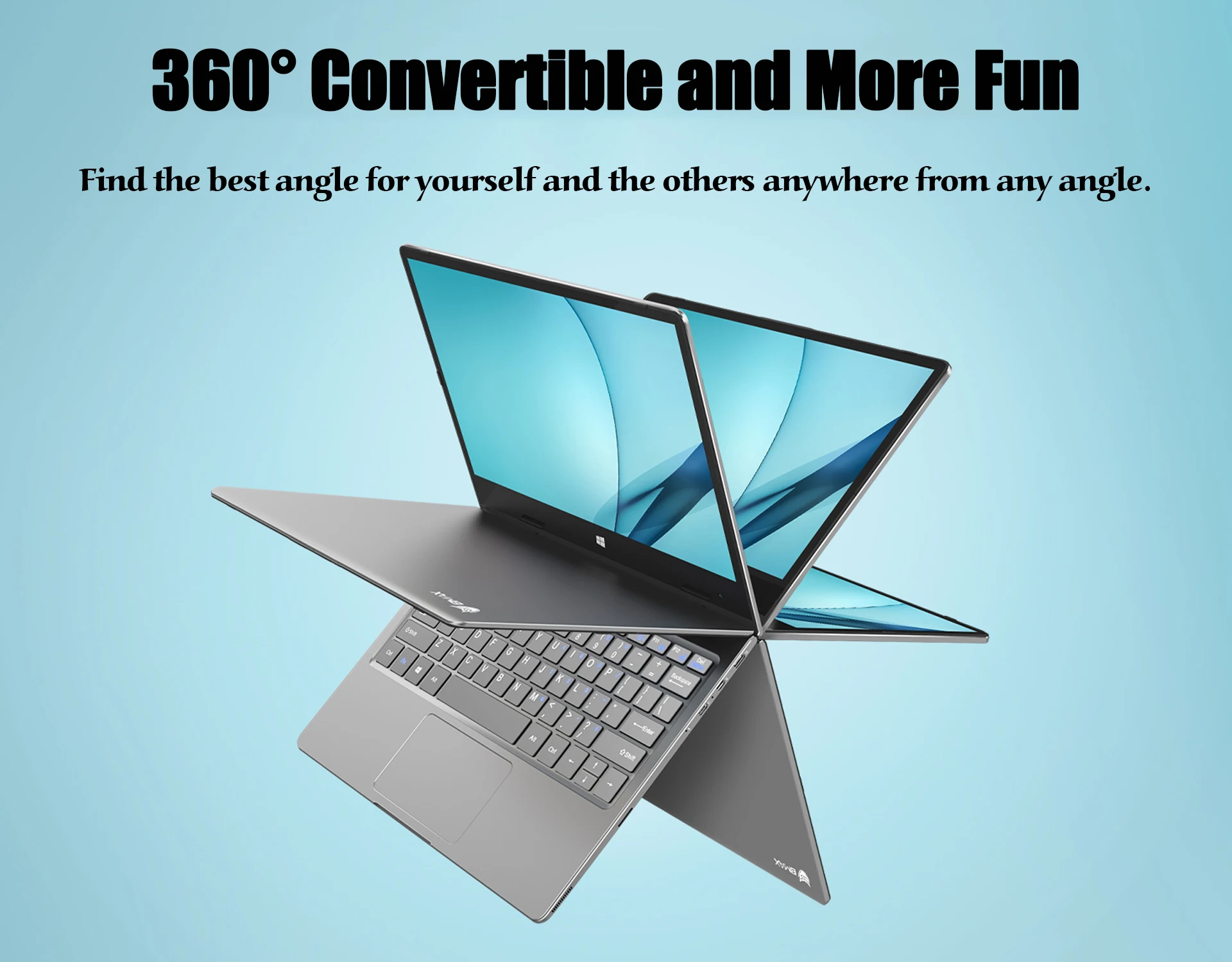 LNMBBS 360 ° ноутбук 11,6 дюймов ноутбук LPDDR4 8 ГБ+ 256 ГБ SSD 1920*1080 FHD ips Камера Двойной Wifi Bluetooth 4,2 сенсорный экран компьютера