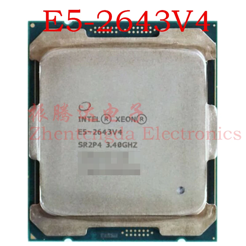 

Intel Xeon E5-2643 v4 CPU 3.4GHz 20MB 6 Core 12 Threads LGA 2011-v3 E5-2643v4 CPU Processor