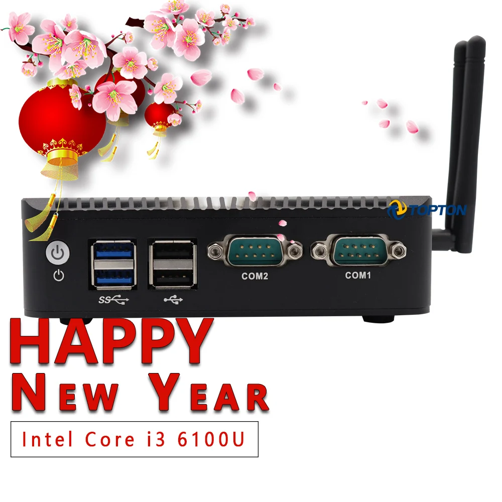 Мини ПК Pfsense компьютерный процессор Intel Core i5 6200U i3 6100U DDR4 Ram Dual NIC 2COM AES NI 4K DP HDMI