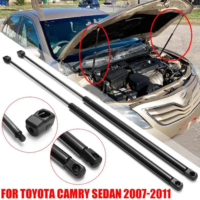 

2pcs Strut Bars Car Hood Gas Lift Support Shock Damper Support Rod Bar Arm 29024 Replace for Toyota Camry 2007-2011