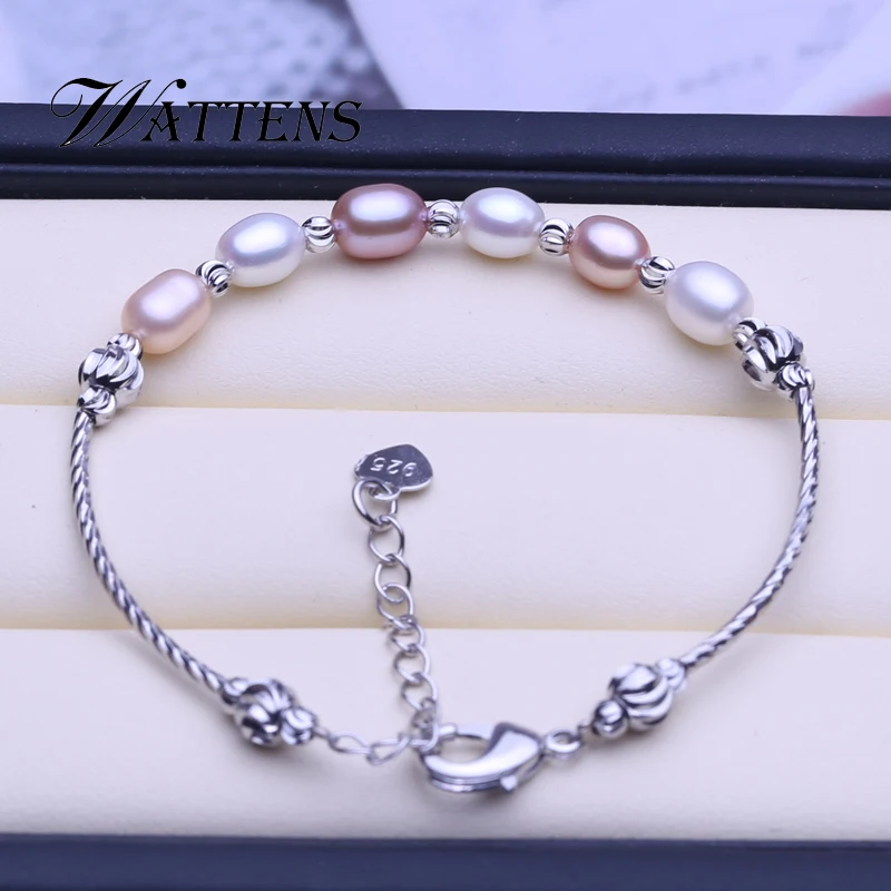 Женский браслет из натурального жемчуга разноцветные жемчужные браслеты в