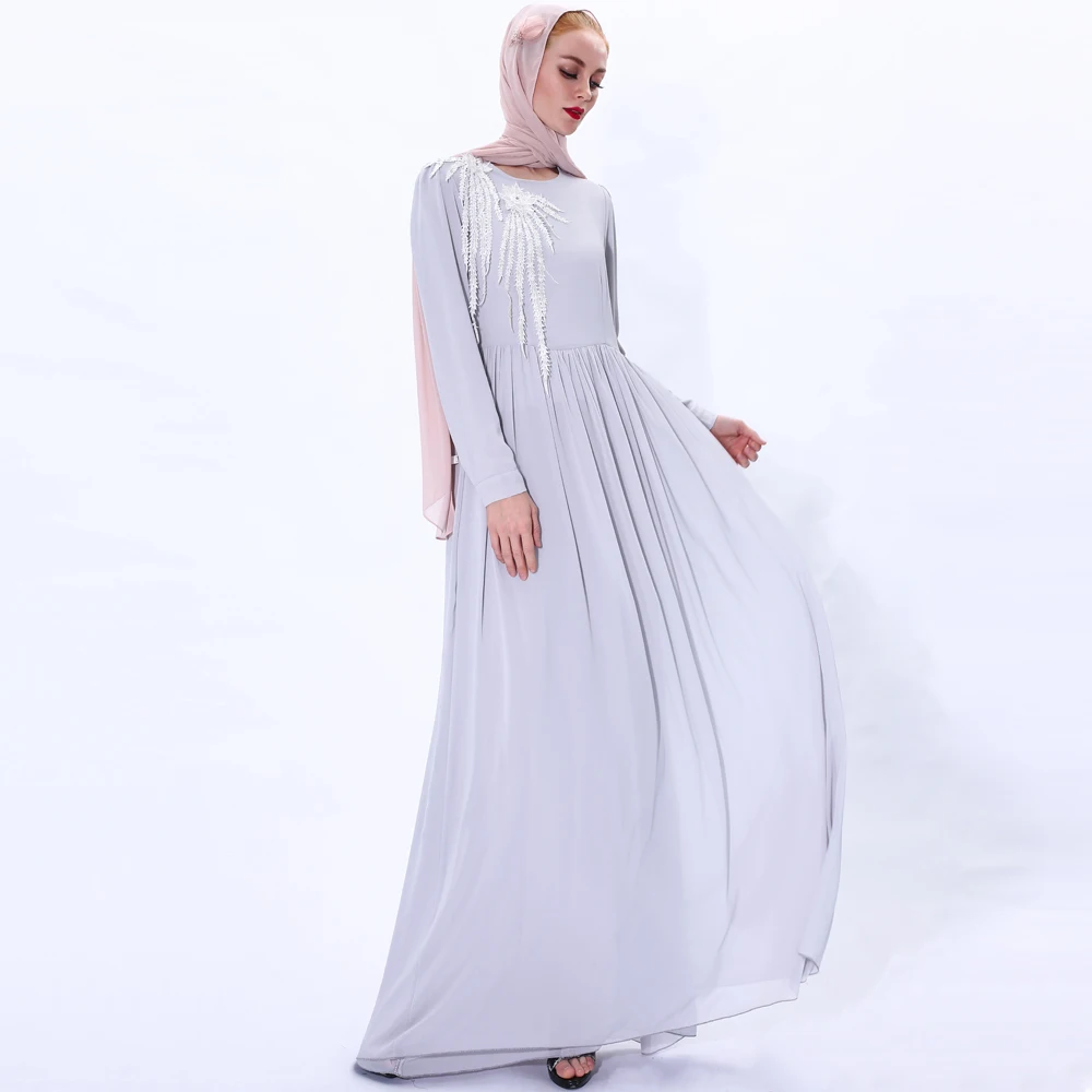 Турецкое мусульманское хиджаб платье абайя Caftan Islam одежда Кафтан Дубай ИД