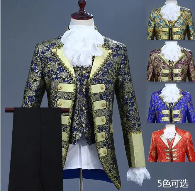 Король Принц Средневековый Ренессанс Для мужчин Косплэй Детский костюм для