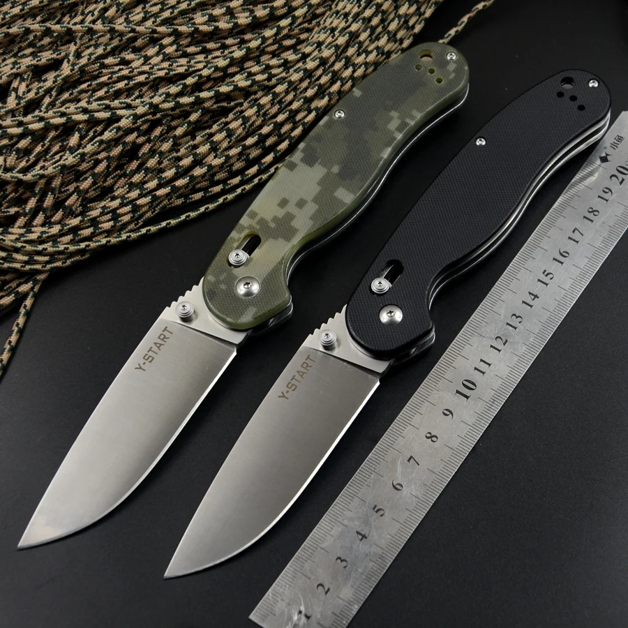 Y START крысиный нож AUS 8 лезвие тактические Приключения обучение карманные ножи оси