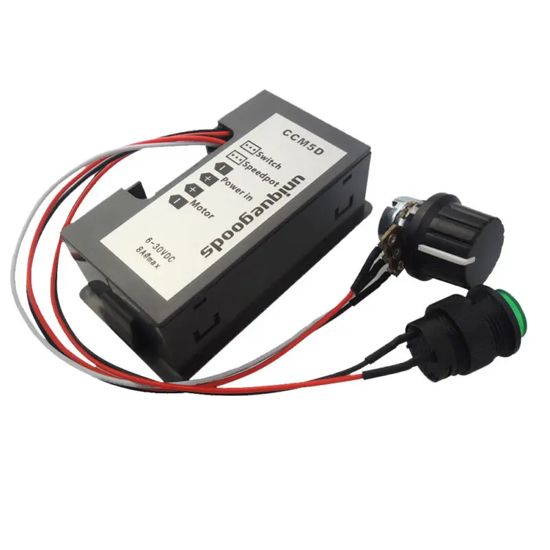 

With Digital Display Switch DC motor 1PC Speed controller 240W 6V-30V 12V