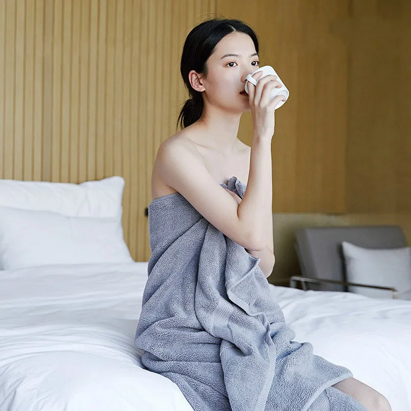 

Большие бытовые хлопковые впитывающие банные полотенца 80x160 см для мужчин и женщин, быстросохнущие пляжные полотенца для мужчин и женщин.