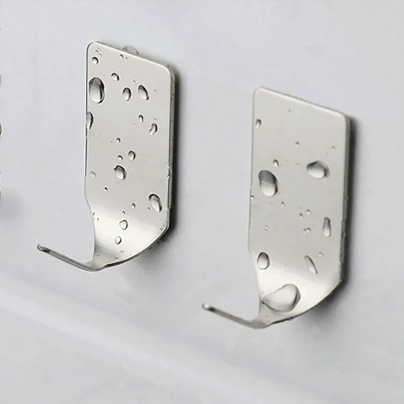 8 шт Ванная комната нержавеющие крючки Нержавеющая пленкой длиной 3 м съемное