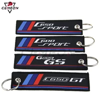 motorcycle keychain pendant badge embroidery key ring for bmw c600 c650 sport gt c600sport c650sport g650gs c650gt