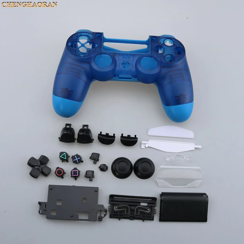 E 1SET Buttons kit Screwdriver Screws Plastic Matte Front Back Hard Upper Housing Shell Case for Sony PS4 Pro Controller JDS-040 - Цвет: E