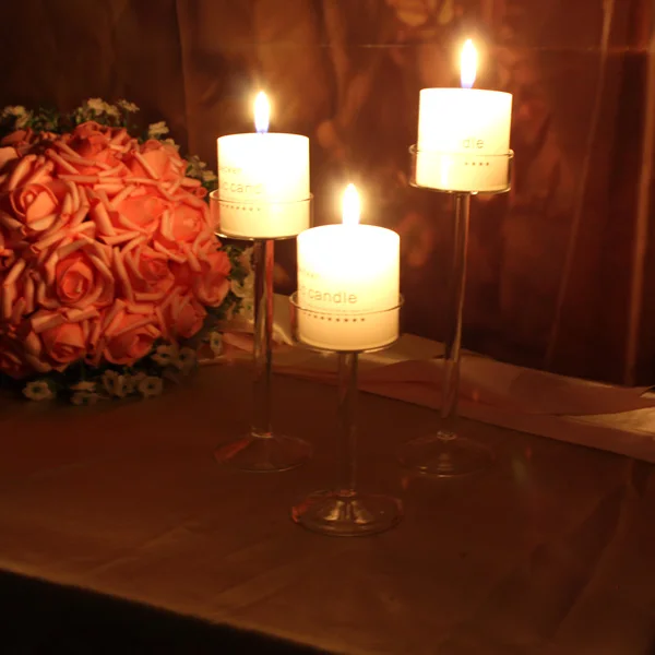 Новый стиль классический стеклянный подсвечник украшение для дома модный