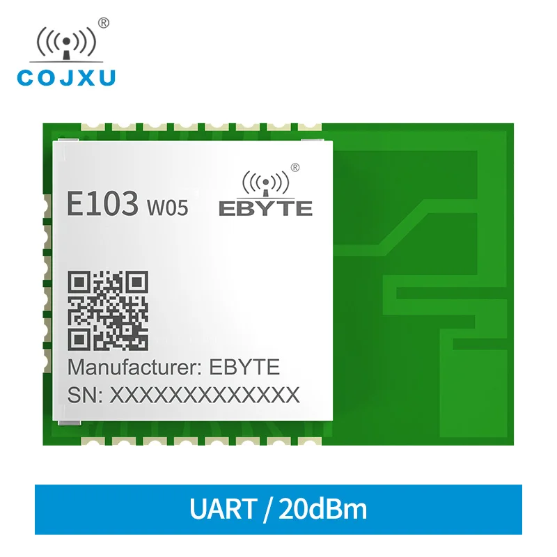 

W600 Wifi Module Wireless Transceiver 2.4GHz 20dBm cojxu E103-W05 Cost-effective PCB Antenna UART Low Power Consumption