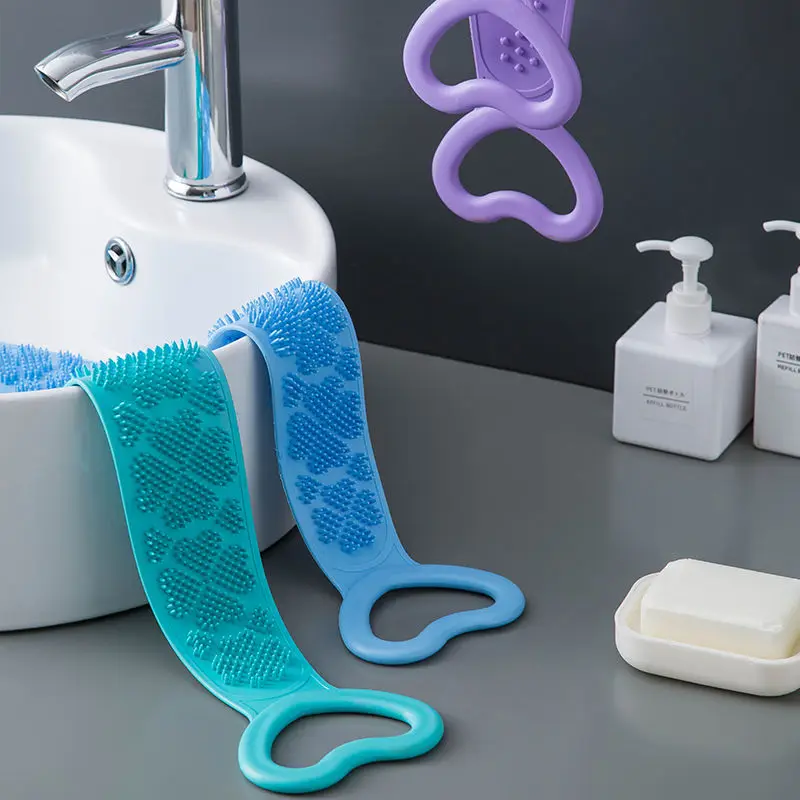 

Back Scrubber Soft Bath Towel Bath Belt Body Exfoliating Massage For Shower Body Cleaning Bathroom Shower Strap