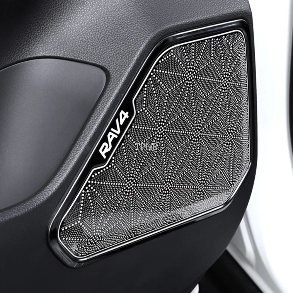 Крышка громкоговорителя из нержавеющей стали для Toyota RAV4 XA50 2019 2020