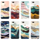 Силиконовый чехол для Xiaomi Mi A1A2 Lite8SE, мягкий чехол-накладка с изображением гор, эстетики Луны, Mi 5, 5C, 5S, 5X, 6, 6X Plus