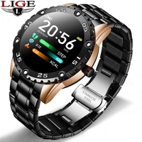 lige smart watch men ip68 waterproof sport watch call reminder alarm reminder heart rate smartwatch for huawei xiaomi ios phone