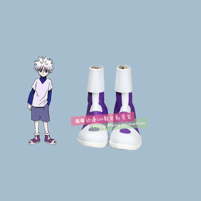 

Ботинки для косплея Hunter X Hunter Killua Zoldyck, обувь для косплея, Костюмные сапоги для взрослых, реквизит для Хэллоуина, изготовление на заказ