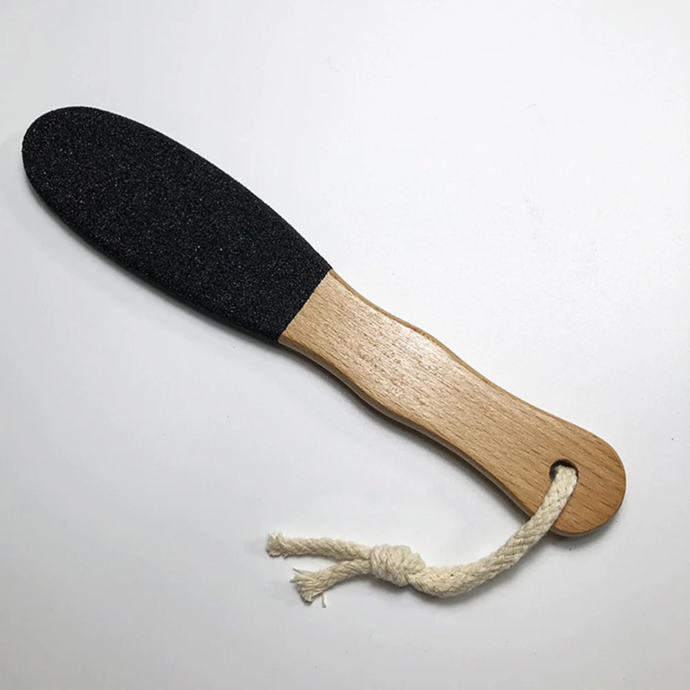 

2PCS Wooden Handle Foot Files Exfoliating Scrub Callus Removal Rub Pedicure Supplies for Women Men