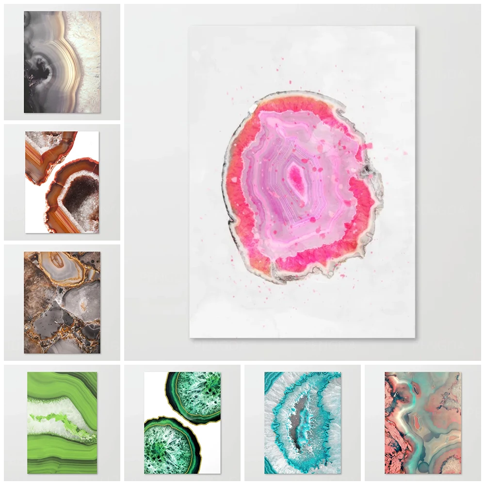 Модульная картина Hd картины для украшения дома плакат с пламенем и агатом