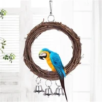 pet bird for parakeet cockatiel cockatoo swing cage toy chew bit parrot