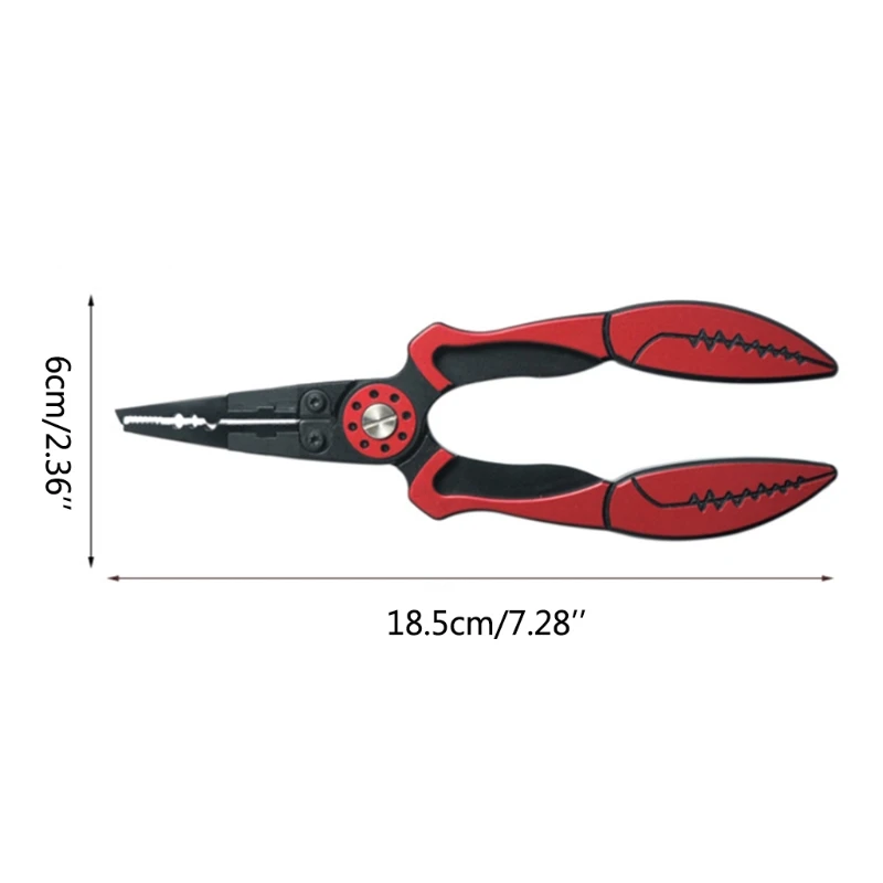 

New Aluminum Alloy Fishing Pliers Split Ring Cutter Hooks Remover Fishing Tackle W0YB