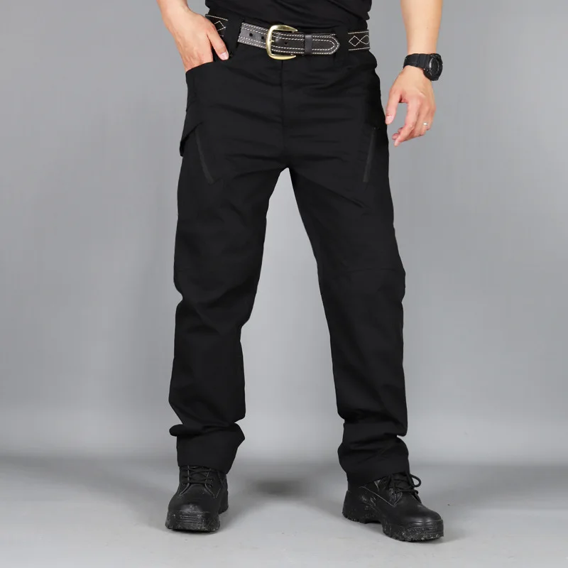 

2020 Mens Military Tactical Pants Swat Trousers Multi-pockets Cargo Pant Training Men Combat Army Pants Work Safety Uniforms 5XL