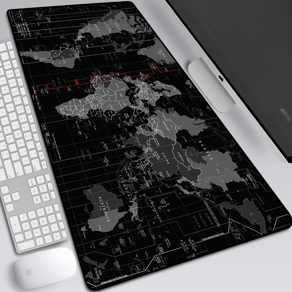 

100 x 50 90x40 80x30 XXL Large Mouse pad gamer Mousepad Keyboard mat Office Table Cushion Home Decor Estera ONE PIECE anime map