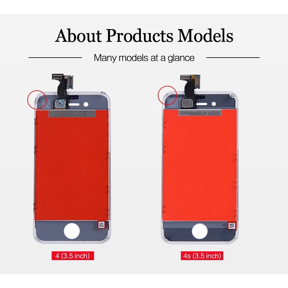 ЖК-дисплей для iPhone 4 дигитайзер сенсорного экрана без битых пикселей запасные