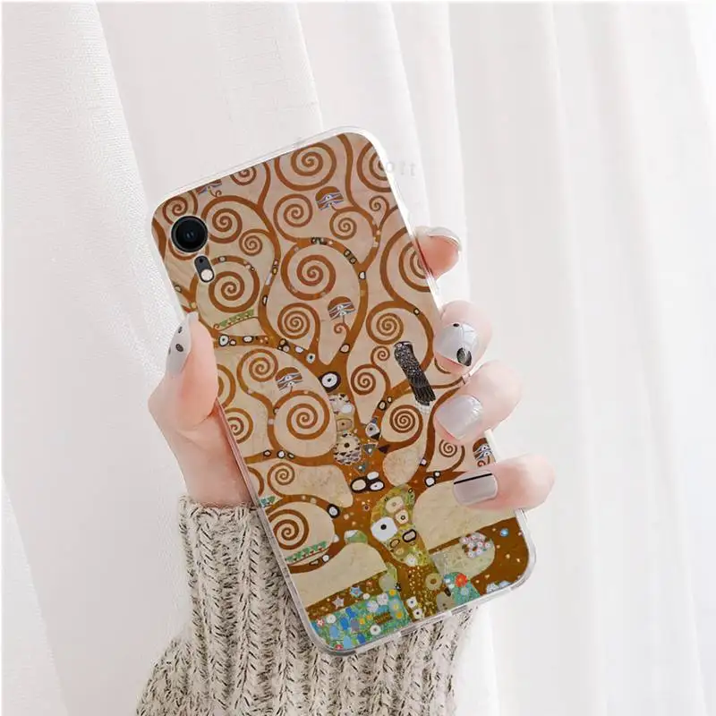 

Gustav Klimt Tree of life Phone Case For iphone 12 5 5s 5c se 6 6s 7 8 plus x xs xr 11 pro max mini